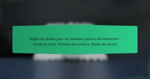 Règles du double pour les nouveaux joueurs de badminton : Zones du court, Rotation des joueurs, Règles de service